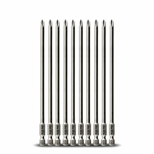 FLEX FAA101000-10 10-Pack 150mm PH2 Phillips Reduced Collated Magazine Bit – image 4