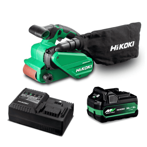 HiKOKI SB3608DA(VP) 36V 5.0Ah/2.5.Ah Li-ion Cordless Brushless Belt Sander Value Pack Combo Kit – image 4