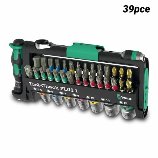Wera WER049055 39pce Tool-Check Plus 1 Ratchet Set