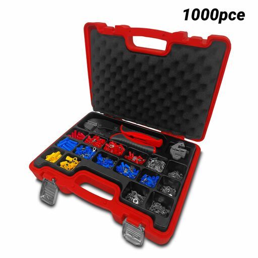 Daytona D1000CPS 1000pce Insulated & Non-Insulated Crimping Plier Set 0.5-6 mm² (AWG22 - AWG10)