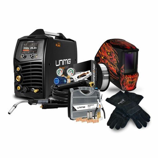 UNIMIG PK11115 Razor 200 Pulse MIG/TIG/STICK Welder Kit Combo Kit