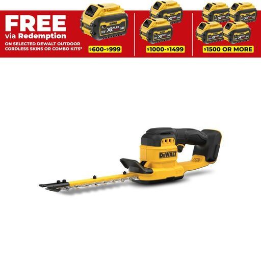 DeWalt DCMHT520N-XE 18V XR Li-ion Cordless 200mm Compact Hedge Trimmer - Skin Only