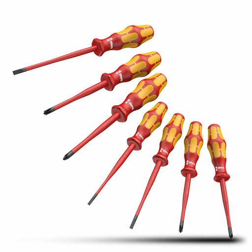Wera WER135961 7pce 160 Kraftform Plus Series 100 Screwdriver Set with Reduced Blade Diameter – image 2