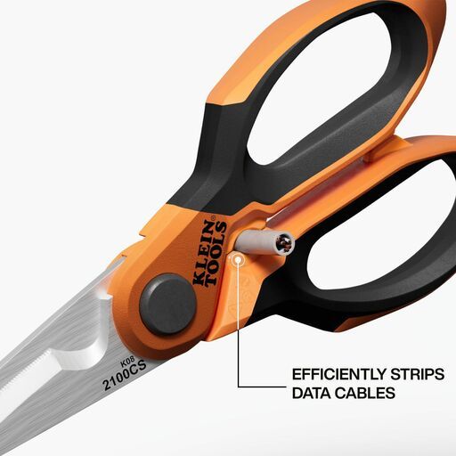 Klein A-2100CS 7" Long Reach Cable Stripping Electrician Scissors – image 5