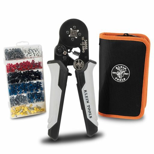 Klein A-34060 1201pce Ratcheting Ferrule Square Crimper Set – image 2