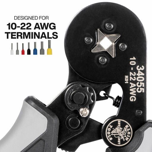 Klein A-34060 1201pce Ratcheting Ferrule Square Crimper Set – image 3