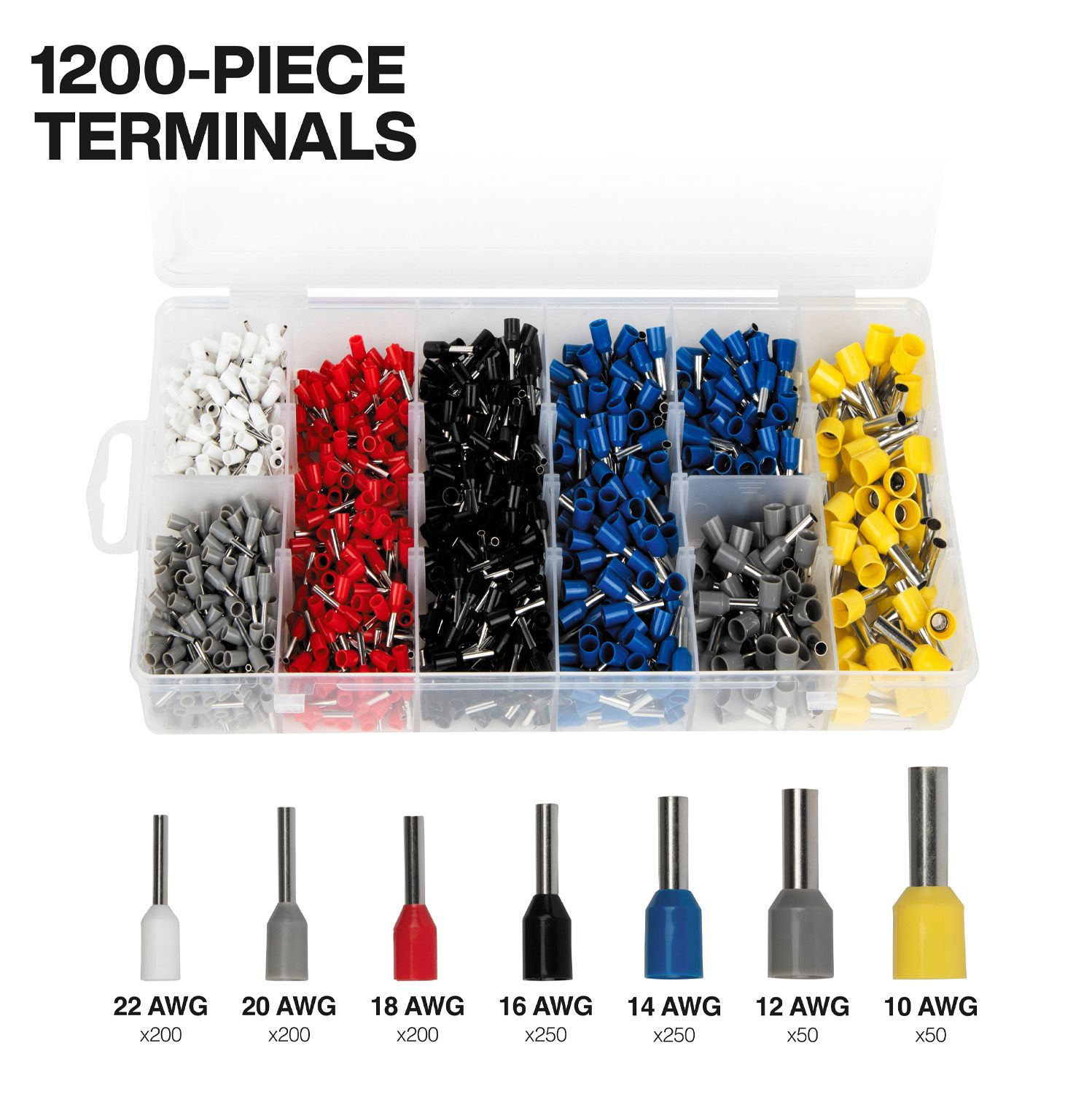 Klein A-34061 1201pce Ratcheting Ferrule Hex Crimper Set – image 4