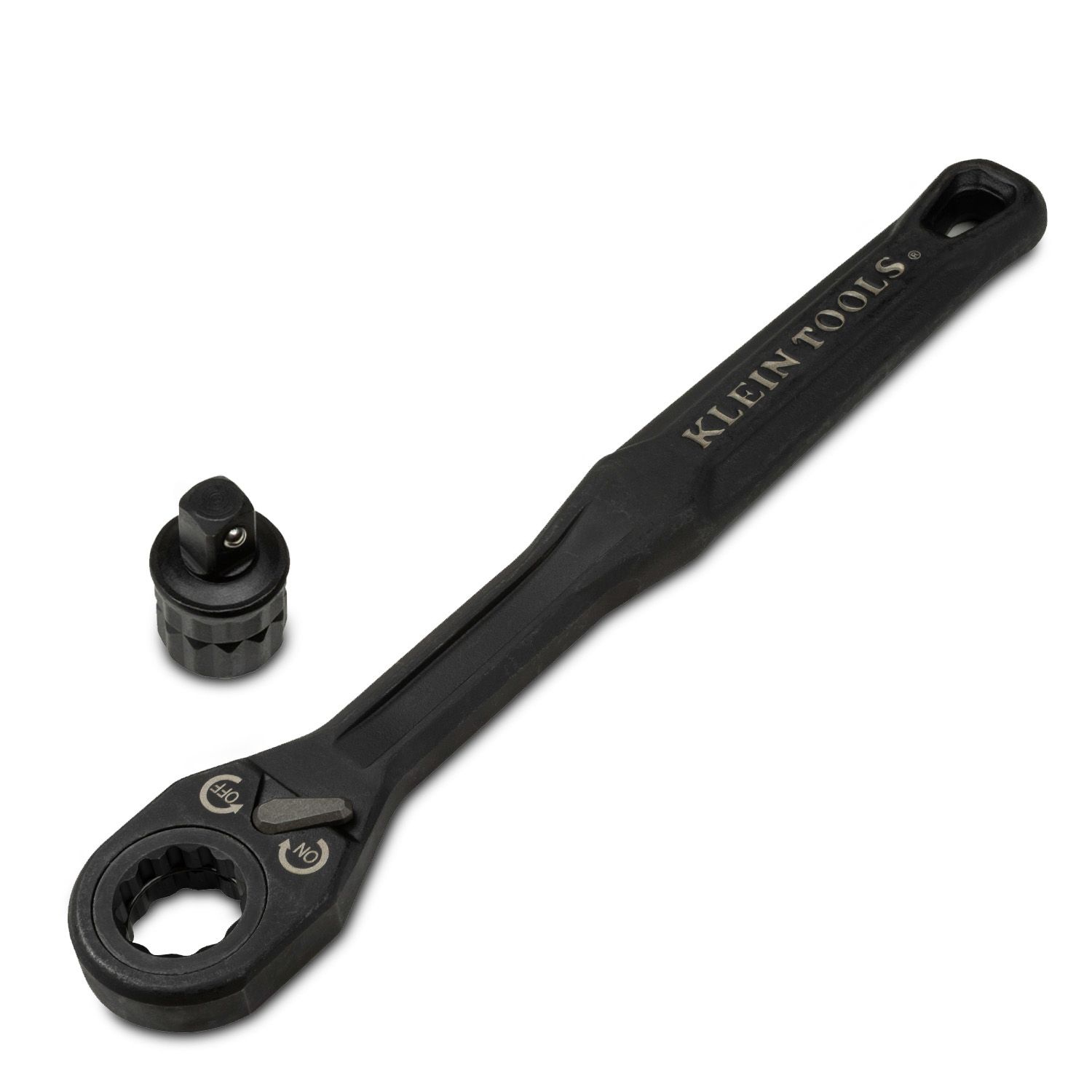 Klein A-65408ADP 8" KNECT Pass Through Ratchet (M) and 3/8" Drive Socket Adapter Set – image 2