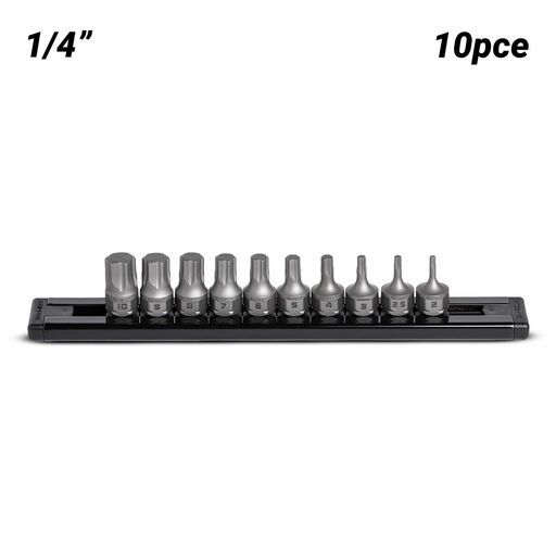 GRIPEDGE  DDHAM10S 10pce 1/4" Drive Low Profile Metric Hex Dual Action Driver Set