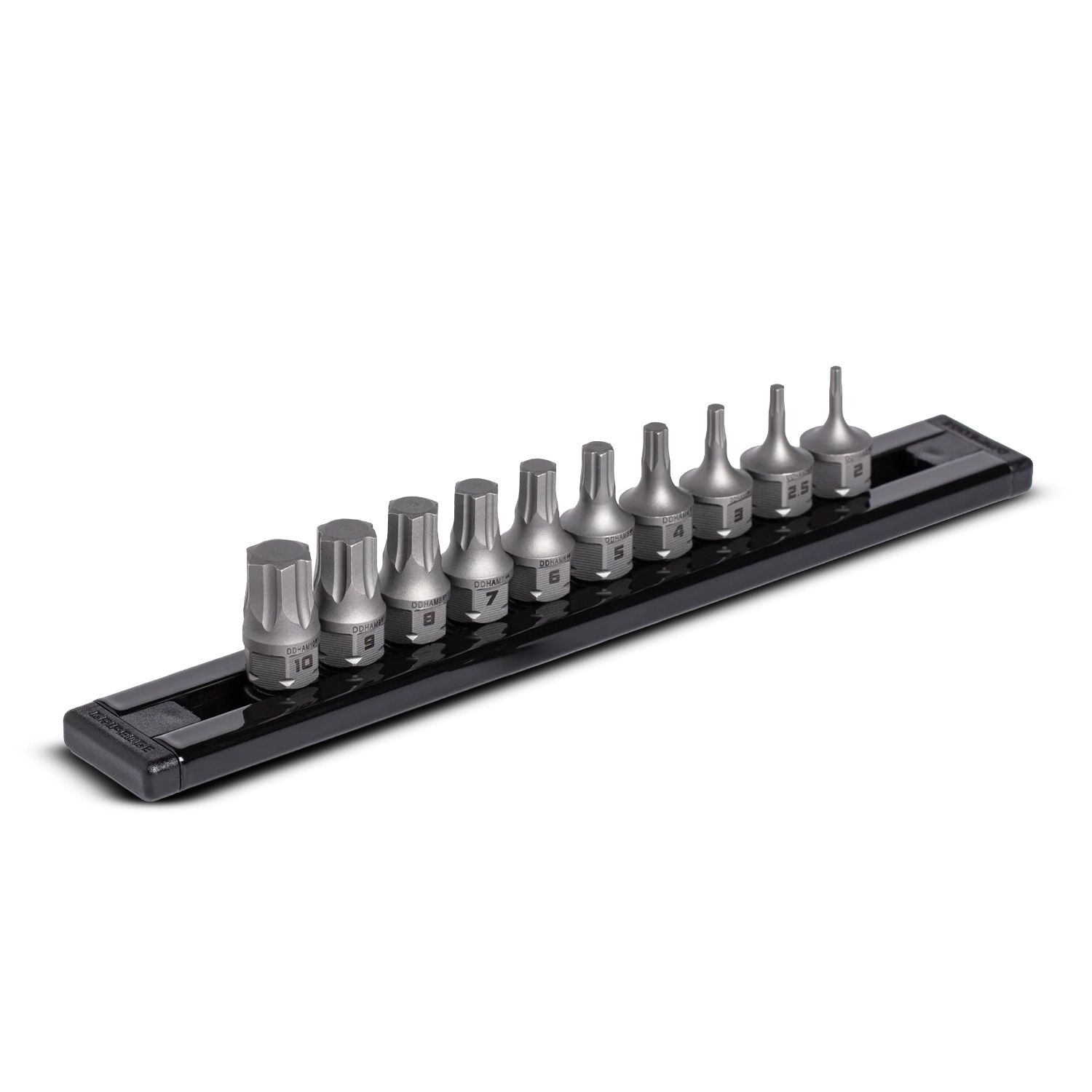 GRIPEDGE  DDHAM10S 10pce 1/4" Drive Low Profile Metric Hex Dual Action Driver Set – image 3