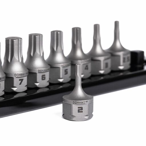 GRIPEDGE  DDHAM10S 10pce 1/4" Drive Low Profile Metric Hex Dual Action Driver Set – image 5