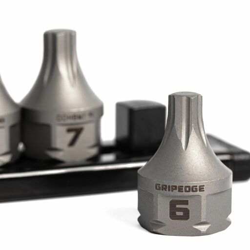 GRIPEDGE  DDHBM9S 9pce 3/8" Drive Low Profile Metric Hex Dual Action Driver Bit Set – image 5