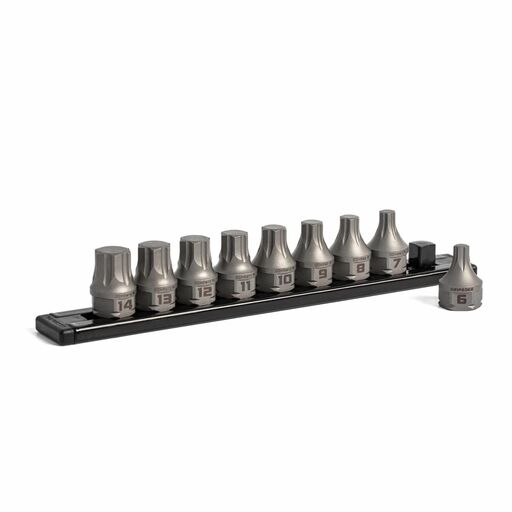 GRIPEDGE  DDHBM9S 9pce 3/8" Drive Low Profile Metric Hex Dual Action Driver Bit Set – image 4