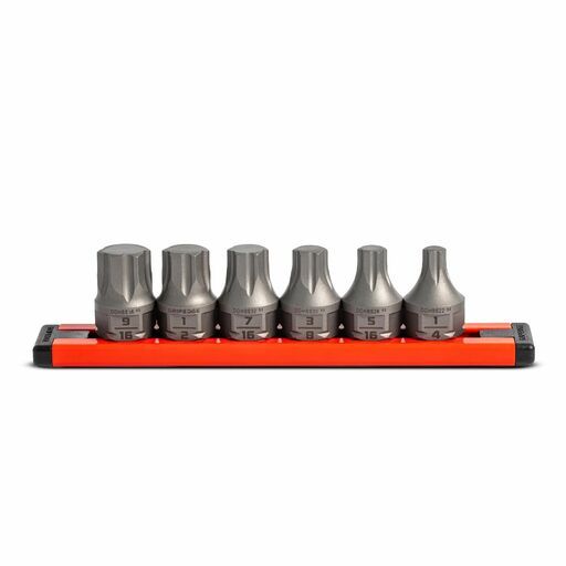 GRIPEDGE  DDHBS6S 6pce 3/8" Drive Low Profile SAE Hex Dual Action Driver Bit Set – image 2