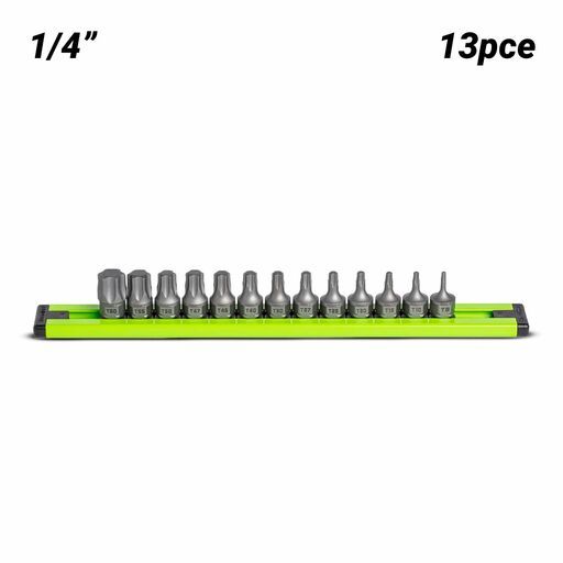 GRIPEDGE  DDSA13S 13pce 1/4" Drive Low Profile Star Dual Action Driver Set