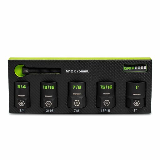 GRIPEDGE  XCS5S 5pce 1/2" Drive SAE RPT Socket Extractor Set – image 2
