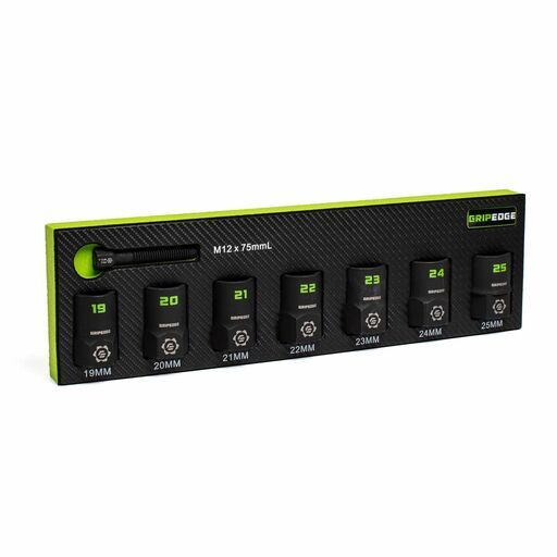 GRIPEDGE  XCM7S 7pce 1/2" Drive Metric Socket Extractor Set – image 3