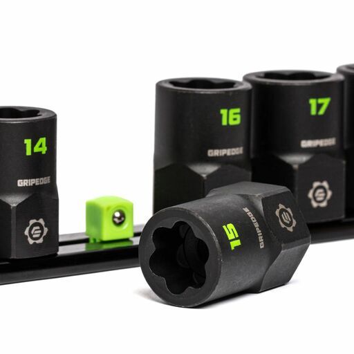 GRIPEDGE  XBM10S 10pce 3/8" Drive Metric Socket Extractor Set – image 5