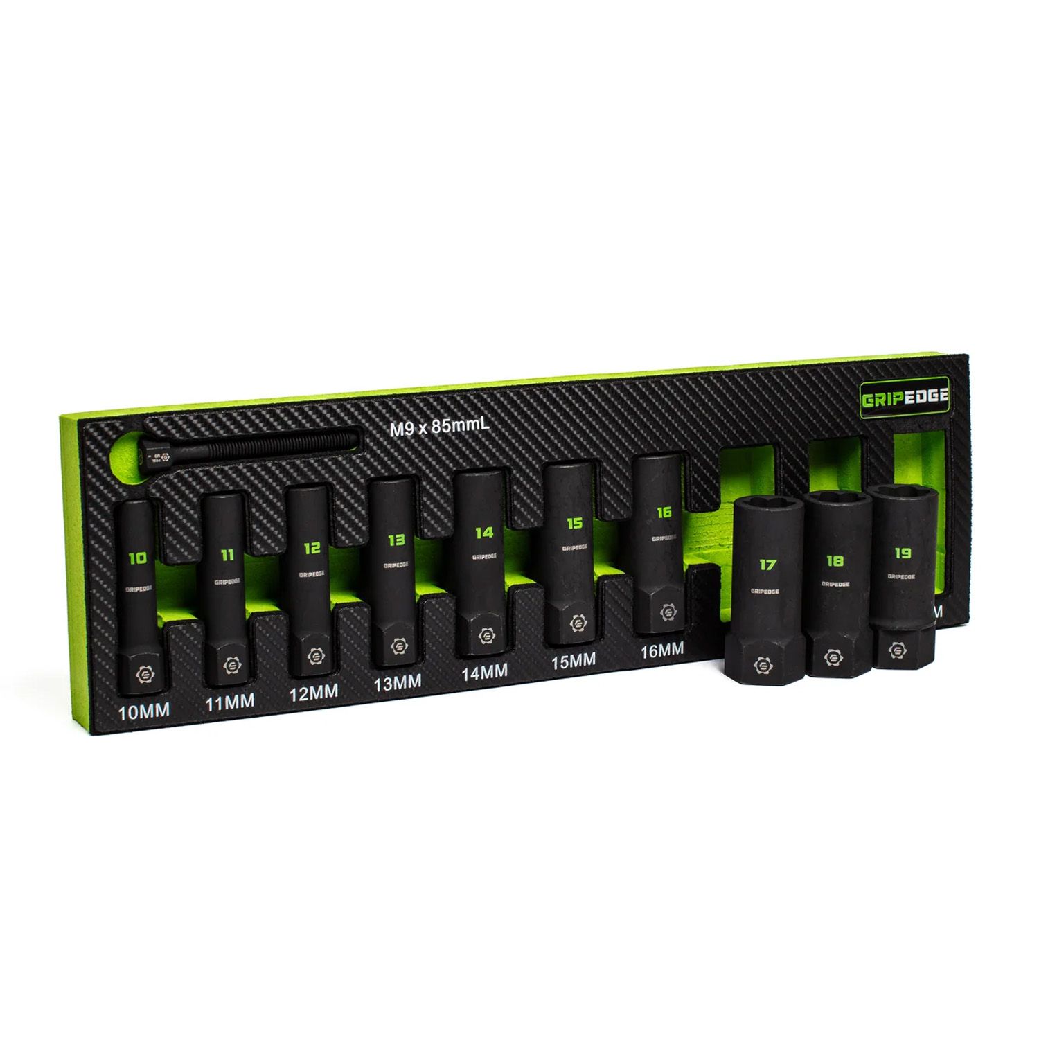 GRIPEDGE  XBM10DS 10pce 3/8" Drive Metric Deep Socket Extractor Set – image 4