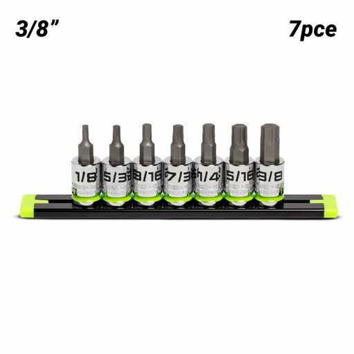 GRIPEDGE  GE7BSSHSRPT 7pce 3/8" Drive Short SAE Hex Driver Set