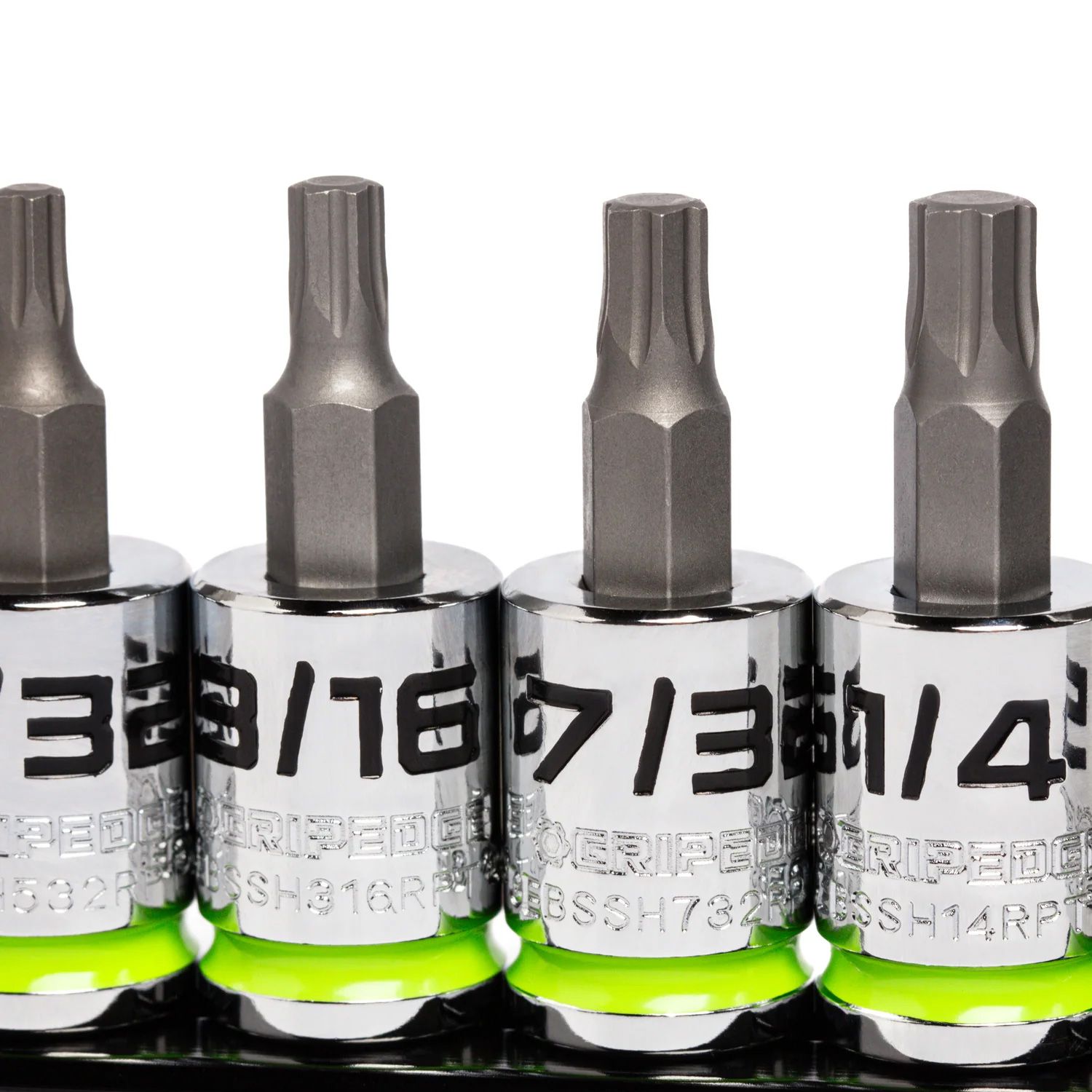 GRIPEDGE  GE7BSSHSRPT 7pce 3/8" Drive Short SAE Hex Driver Set – image 5
