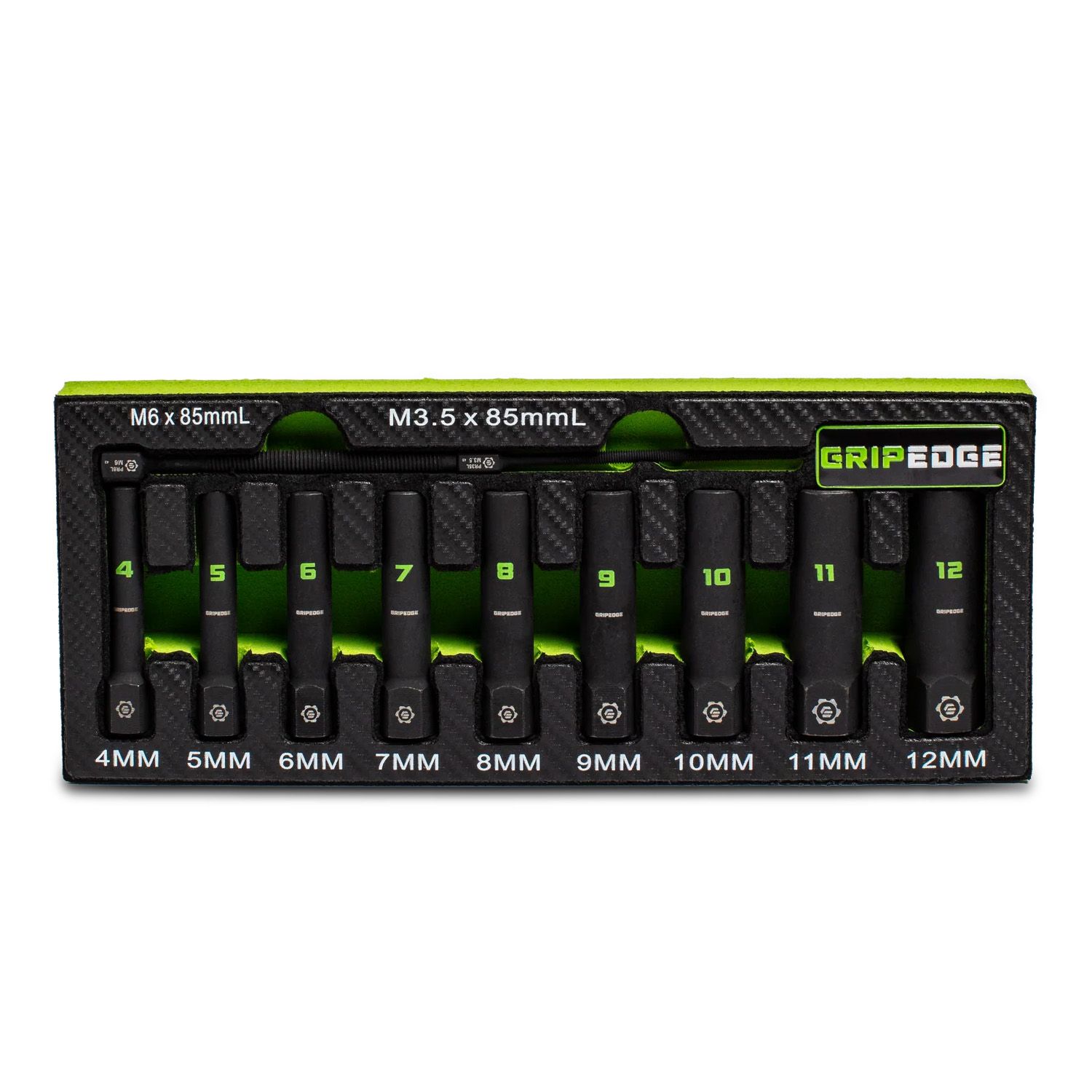 GRIPEDGE  XAM9DS 9pce 1/4" Drive Metric Deep Socket Extractor Set – image 2