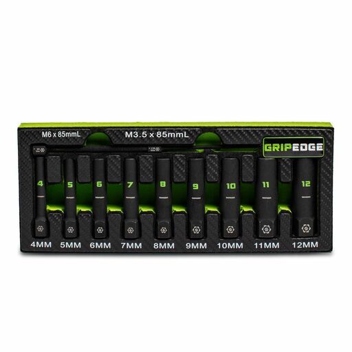 GRIPEDGE  XAM9DS 9pce 1/4" Drive Metric Deep Socket Extractor Set – image 2
