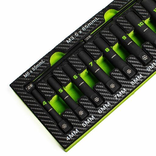 GRIPEDGE  XAM9DS 9pce 1/4" Drive Metric Deep Socket Extractor Set – image 5