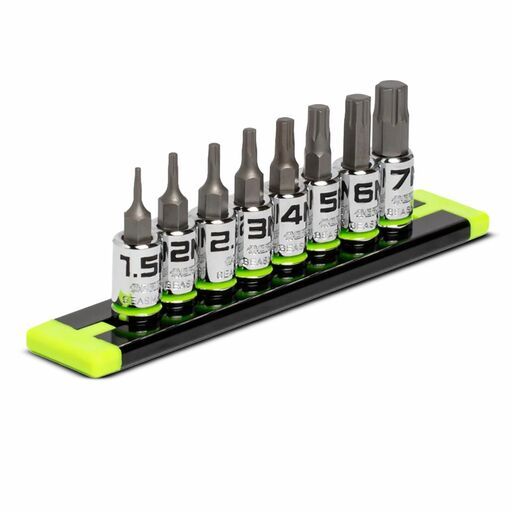 GRIPEDGE  GE8ASMHSRPT 8pce 1/4" Drive Short Metric Hex Driver Set – image 3