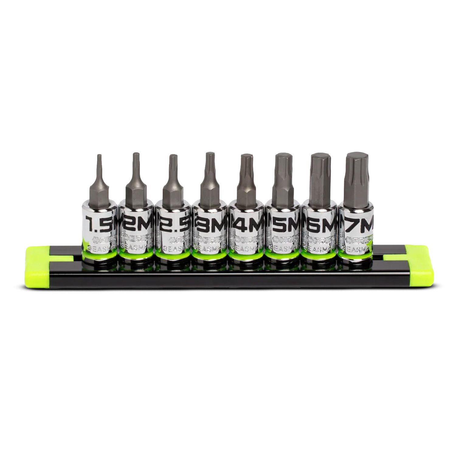 GRIPEDGE  GE8ASMHSRPT 8pce 1/4" Drive Short Metric Hex Driver Set – image 2