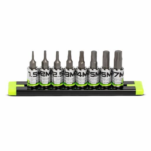 GRIPEDGE  GE8ASMHSRPT 8pce 1/4" Drive Short Metric Hex Driver Set – image 2
