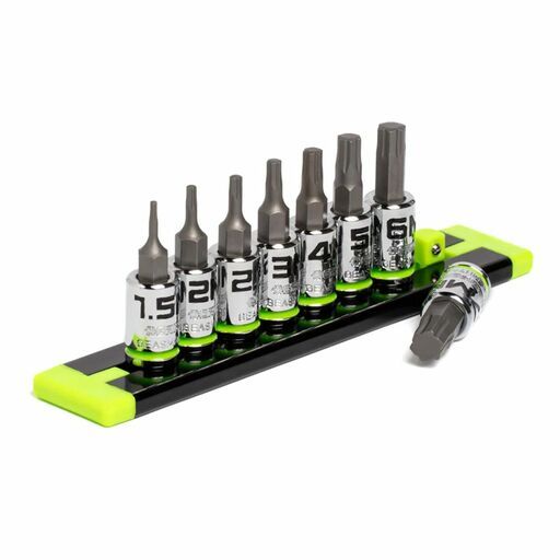 GRIPEDGE  GE8ASMHSRPT 8pce 1/4" Drive Short Metric Hex Driver Set – image 4