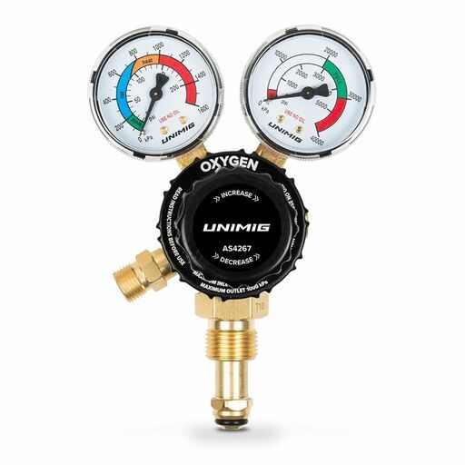 UNIMIG U11263 Oxygen Vertical Inlet Welding Regulator