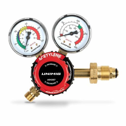 UNIMIG U11374 Acetylene Side Inlet Welding Regulator