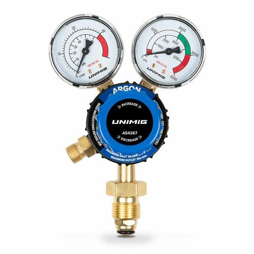 UNIMIG U11376 Argon Vertical Inlet Welding Regulator