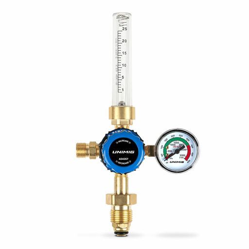 UNIMIG U11378 Dual Stage Argon Vertical Inlet Welding Flowmeter
