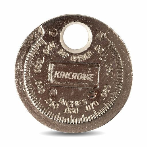 Kincrome K8360 Spark Plug Gap Gauge Coin - Metric/ Imperial