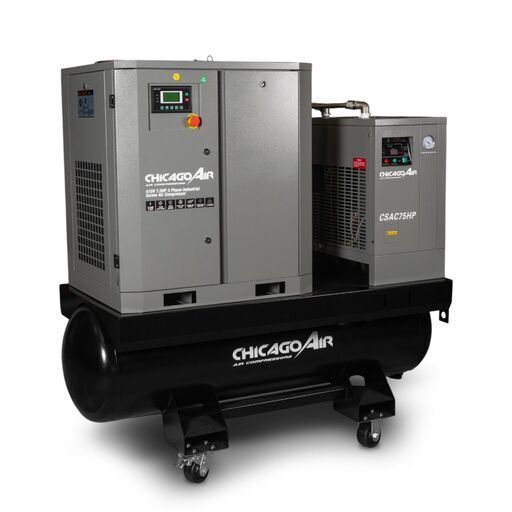 [Pre-Order] Chicago Air CSAC75HP 415V 7.5HP 3 Phase Industrial Screw Air Compressor – image 2