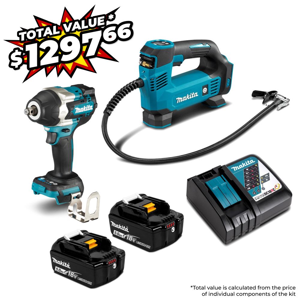 Makita DLX2586T 18V 5.0Ah Li-ion Cordless Brushless 2pce Combo Kit – image 1
