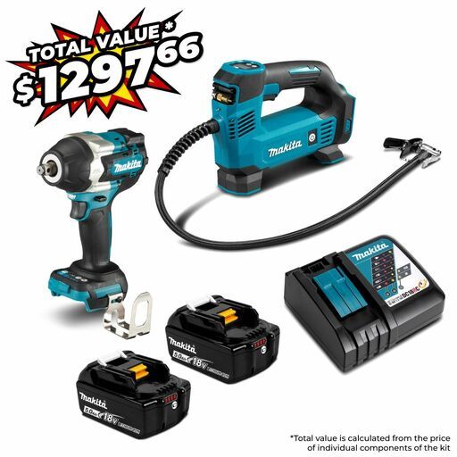 Makita DLX2586T 18V 5.0Ah Li-ion Cordless Brushless 2pce Combo Kit