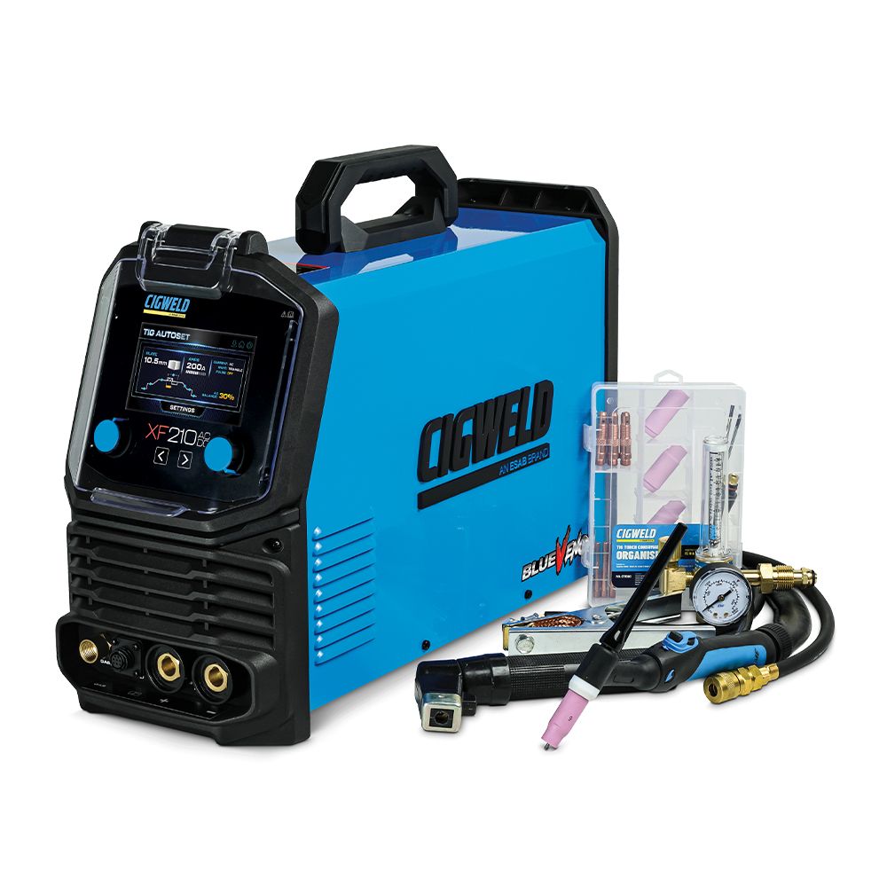 Cigweld W1300210 (XF210) Blue Venom AC/DC TIG Plant Welder with PFC – image 1