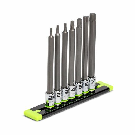 GRIPEDGE  HAM7LS 7pce 1/4" Drive Long Metric Hex Driver Set – image 3