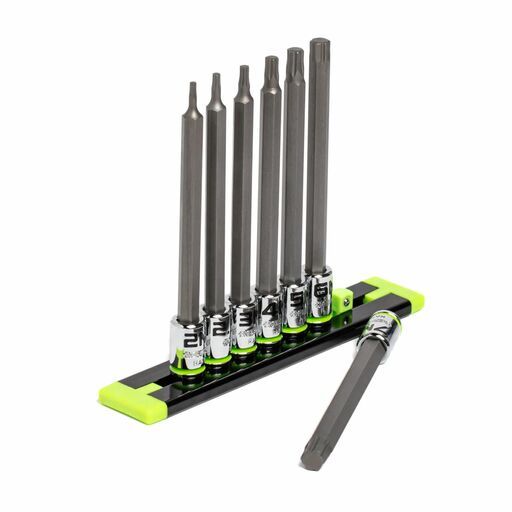GRIPEDGE  HAM7LS 7pce 1/4" Drive Long Metric Hex Driver Set – image 4