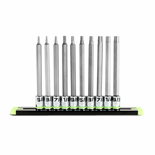 GRIPEDGE  HAS10LS 10pce 1/4" Drive Long SAE Hex Driver Set – image 2