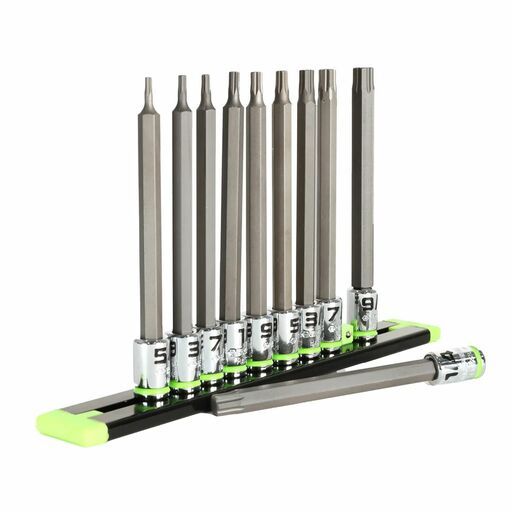 GRIPEDGE  HAS10LS 10pce 1/4" Drive Long SAE Hex Driver Set – image 4