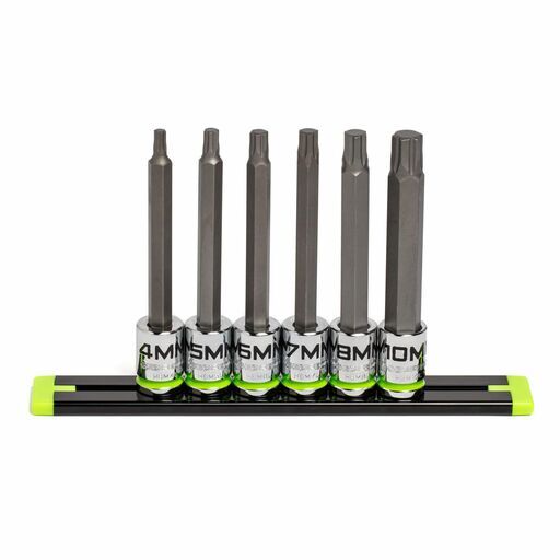 GRIPEDGE  HBM6LS 6pce 3/8" Drive Long Metric Hex Driver Set – image 2