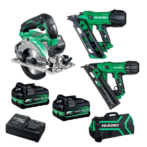 HiKOKI FRAMERPROCIRC1(PMZ) 18V 5.0Ah / 36V 2.5Ah Li-ion Cordless Brushless MultiVolt 3pce Combo Kit – image 4