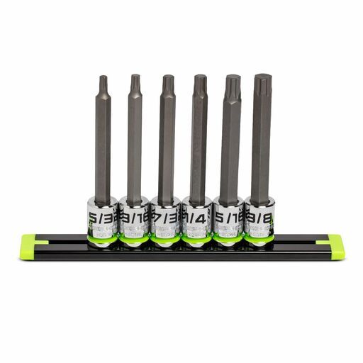 GRIPEDGE  HBS6LS 6pce 3/8" Drive Long SAE Hex Driver Set – image 2