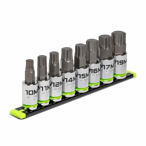 GRIPEDGE  HCM8S 8pce 1/2" Drive Metric Hex Bit Socket Set – image 3