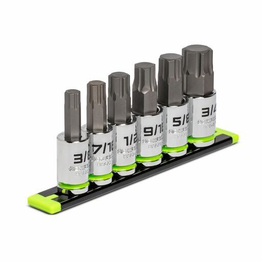 GRIPEDGE  HCS6S 6pce 1/2" Drive SAE Hex Bit Socket Set – image 3